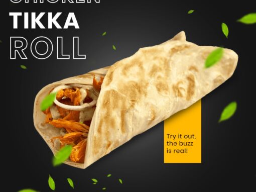 Chicken tikka roll